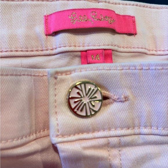 Lily Pulitzer high waist Pink Jeans. Perfect for summer - Picture 4 of 4